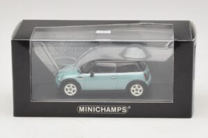Mini Cooper S R53 Light Blue Metallic With Black Roof Minichamps 1:43 MINI030 Diecast — photo 4 of 4