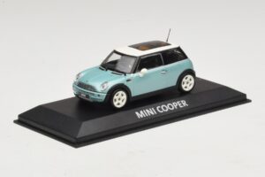 Mini Cooper S R53 Light Blue Metallic With Panoramic Roof Minichamps 1:43 MINI018 Diecast — photo 2 of 4