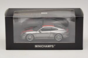 Porsche 911 991.1 R Silver With Orange Stripes Minichamps 1:43 410066222 Diecast — photo 5 of 5