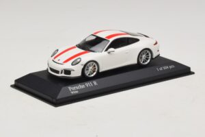 Porsche 911 991.1 R White With Red Stripes Minichamps 1:43 410066220 Diecast — photo 3 of 6