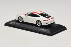 Porsche 911 991.1 R White With Red Stripes Minichamps 1:43 410066220 Diecast — photo 4 of 6