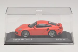 Porsche 911 991.1 Turbo S Orange Minichamps 1:43 410067171 Diecast — photo 4 of 5