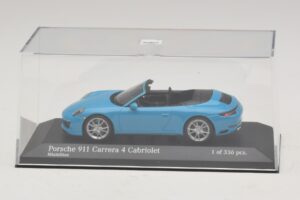 Porsche 911 991.2 Carrera 4 Cabriolet Blue Minichamps 1:43 410067232 Diecast — photo 4 of 5