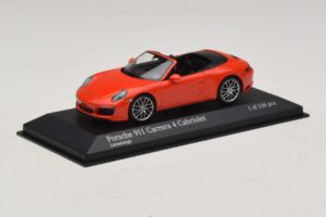 Porsche 911 991.2 Carrera 4 Cabriolet Orange Minichamps 1:43 410067231 Diecast — photo 2 of 5