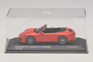 Porsche 911 991.2 Carrera 4 Cabriolet Orange Minichamps 1:43 410067231 Diecast — photo 4 of 5