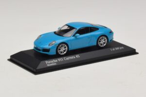 Porsche 911 991.2 Carrera 4S Blue Minichamps 1:43 410067242 Diecast — photo 2 of 5