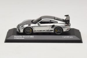 Porsche 911 991.2 GT3 RS Silver Minichamps 1:43 410067020 Diecast