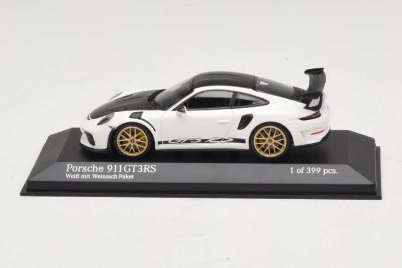 Porsche 911 991.2 GT3 RS White With Weissach Package Minichamps 1:43 410067022 Diecast