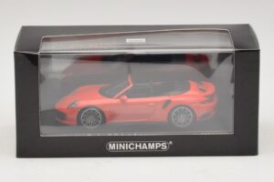 Porsche 911 991 Turbo S Cabriolet Orange Minichamps 1:43 410067181 Diecast — photo 5 of 5