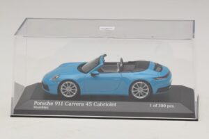 Porsche 911 992 Carrera 4S Cabriolet Blue Minichamps 1:43 410069332 Diecast — photo 4 of 5