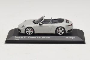 Porsche 911 992 Carrera 4S Cabriolet Grey Minichamps 1:43 410069331 Diecast