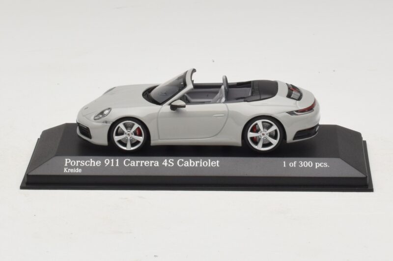 Porsche 911 992 Carrera 4S Cabriolet Grey Minichamps 1:43 410069331 Diecast