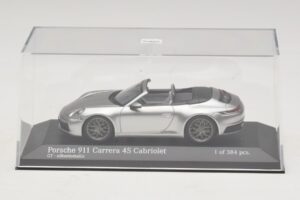 Porsche 911 992 Carrera 4S Cabriolet Silver Minichamps 1:43 410069330 Diecast — photo 4 of 5