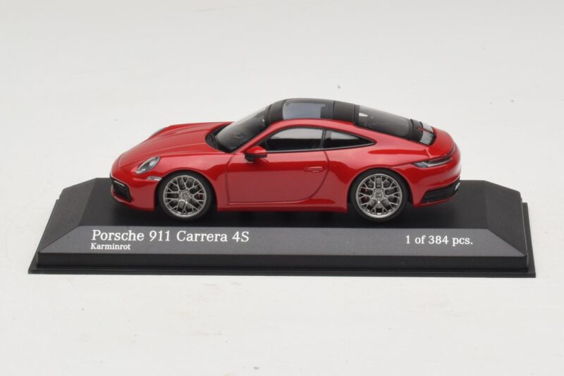 Porsche 911 992 Carrera 4S Red Minichamps 1:43 410069321 Diecast