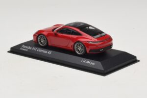 Porsche 911 992 Carrera 4S Red Minichamps 1:43 410069321 Diecast — photo 3 of 5