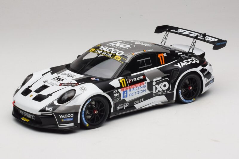 Porsche 911 992 Rally GT #17 C. De Cecco / J. Humblet Rallye de Wallonie 2025 IXO 1:18 18RMC255 Diecast
