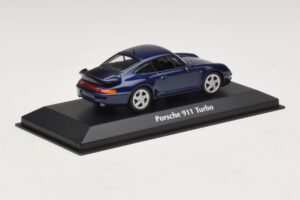 Porsche 911 993 Turbo Blue Metallic Maxichamps 1:43 940069201 Diecast — photo 2 of 5