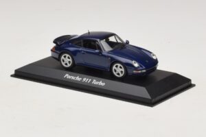 Porsche 911 993 Turbo Blue Metallic Maxichamps 1:43 940069201 Diecast — photo 3 of 5