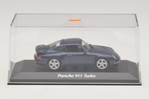 Porsche 911 993 Turbo Blue Metallic Maxichamps 1:43 940069201 Diecast — photo 5 of 5