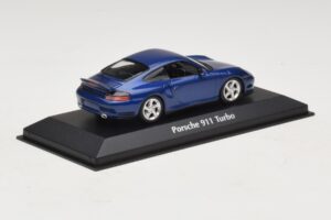 Porsche 911 996 Turbo Blue Metallic Maxichamps 1:43 940069301 Diecast — photo 2 of 5