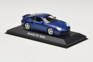 Porsche 911 996 Turbo Blue Metallic Maxichamps 1:43 940069301 Diecast — photo 3 of 5