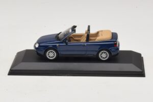 Volkswagen Golf Mk4 Cabriolet Blue Dealer Edition Minichamps 1:43 GOLF005 Diecast