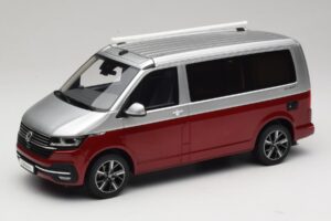Volkswagen T6.1 California Ocean Tornado Red / Reflex Silver Otto 1:18 OT1342 Resin